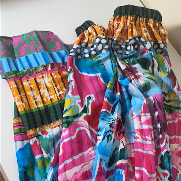 Flint & Moss Skirts Flint And Moss Blue Tile Maxi Skirt Poshmark